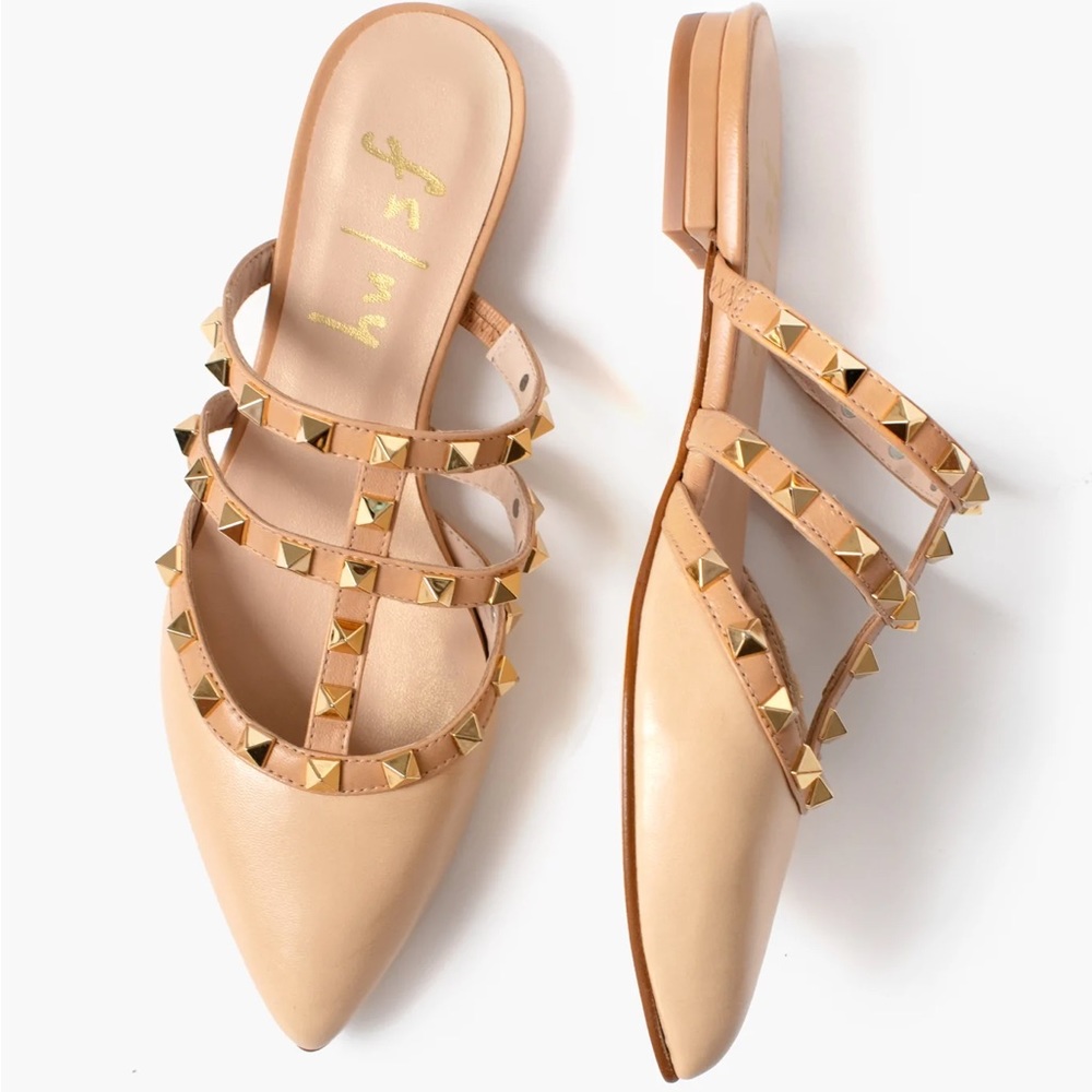 Tuckernuck | French Sole Exclusive Beige Davina Slides